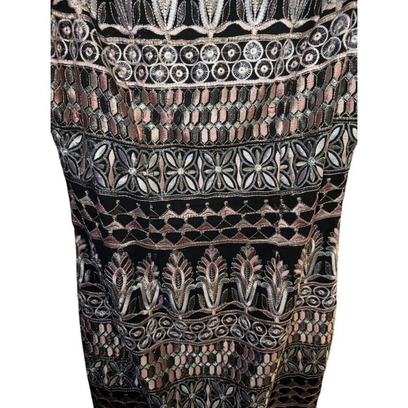 NEW Frank Lyman Gunmetal Blush Cocktail Dress - Picture 13 of 16